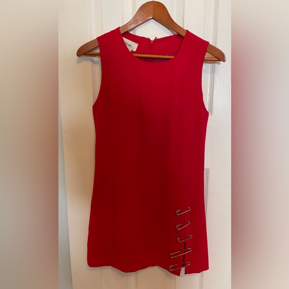Vintage designer red dress